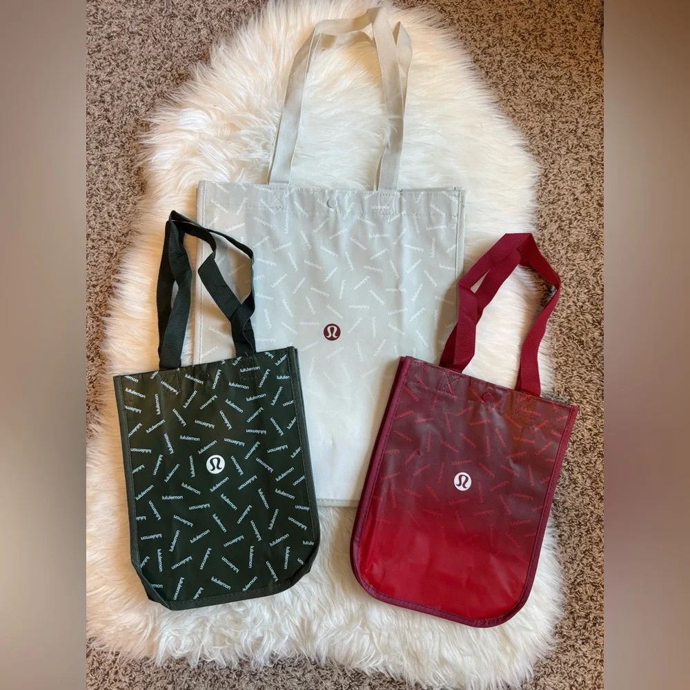 3 new Lululemon shopping bags reusable totes